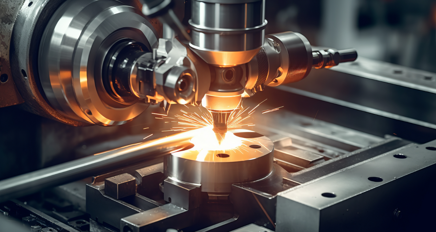 Interior view of precision metal manufacturing equipment in South Dakota facility